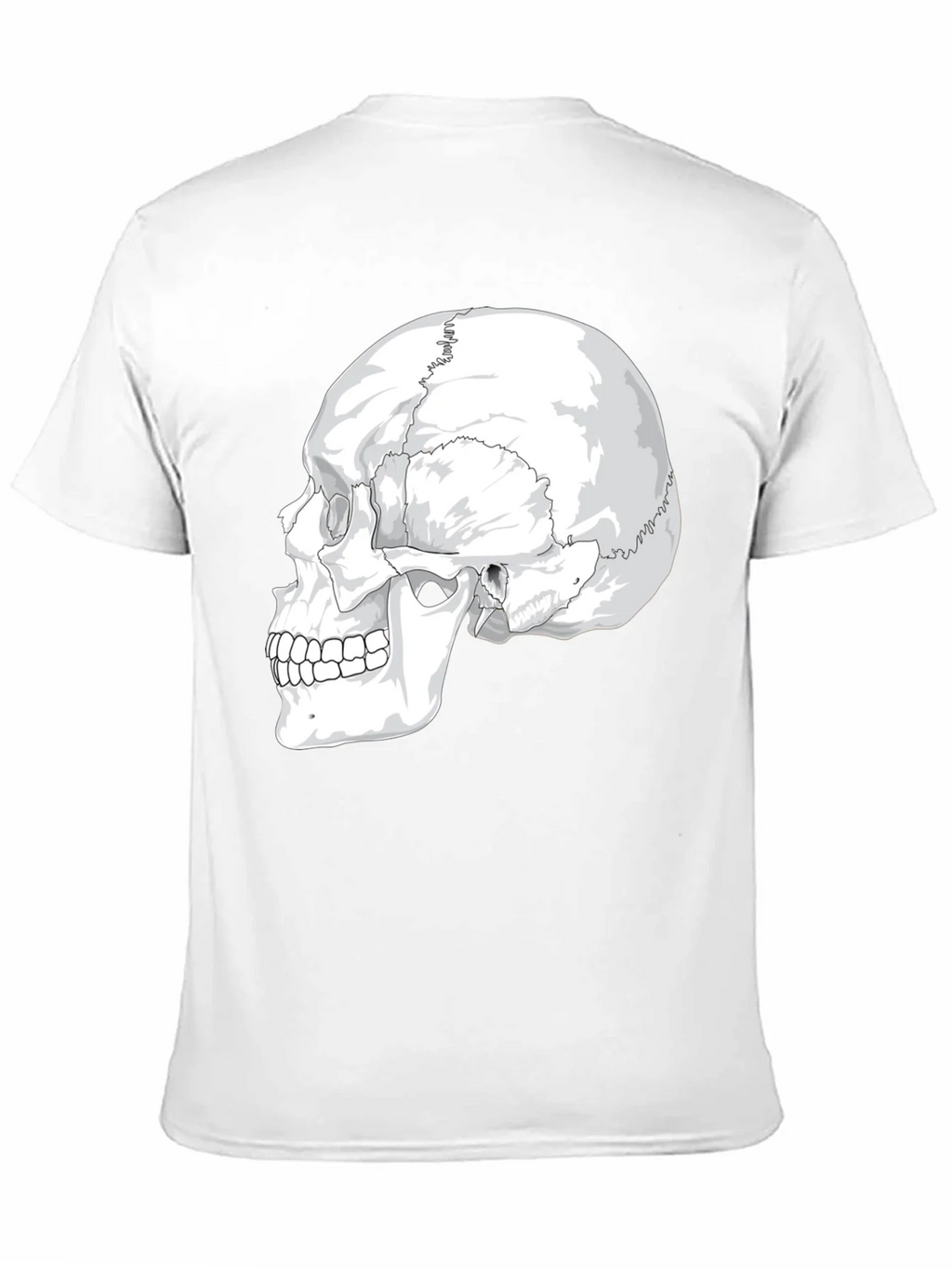 Anatomical Skull Graphic Tee - Black Cotton product image 10