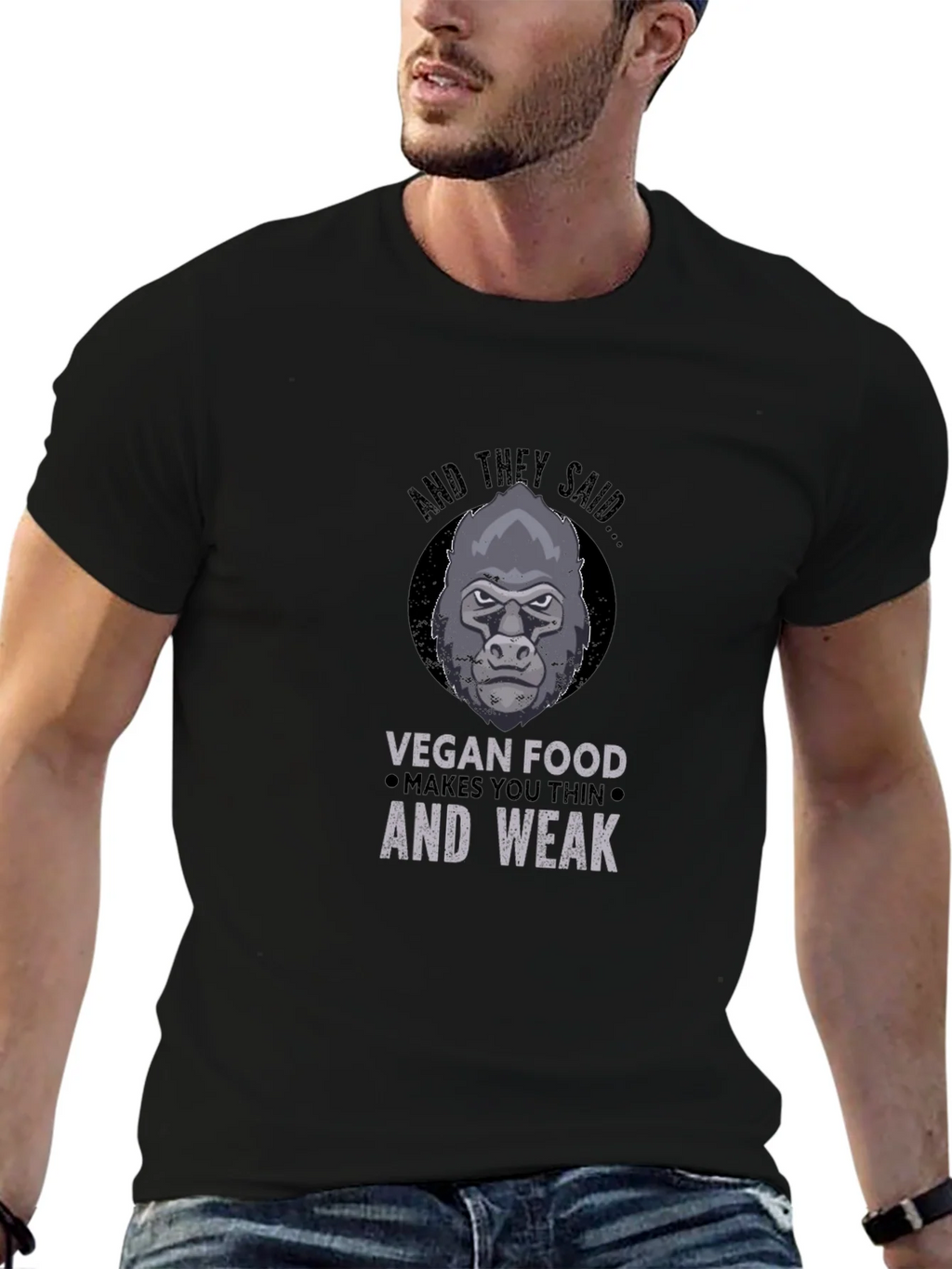 Vegan Gorilla T-Shirt: Strong Apparel product image 4
