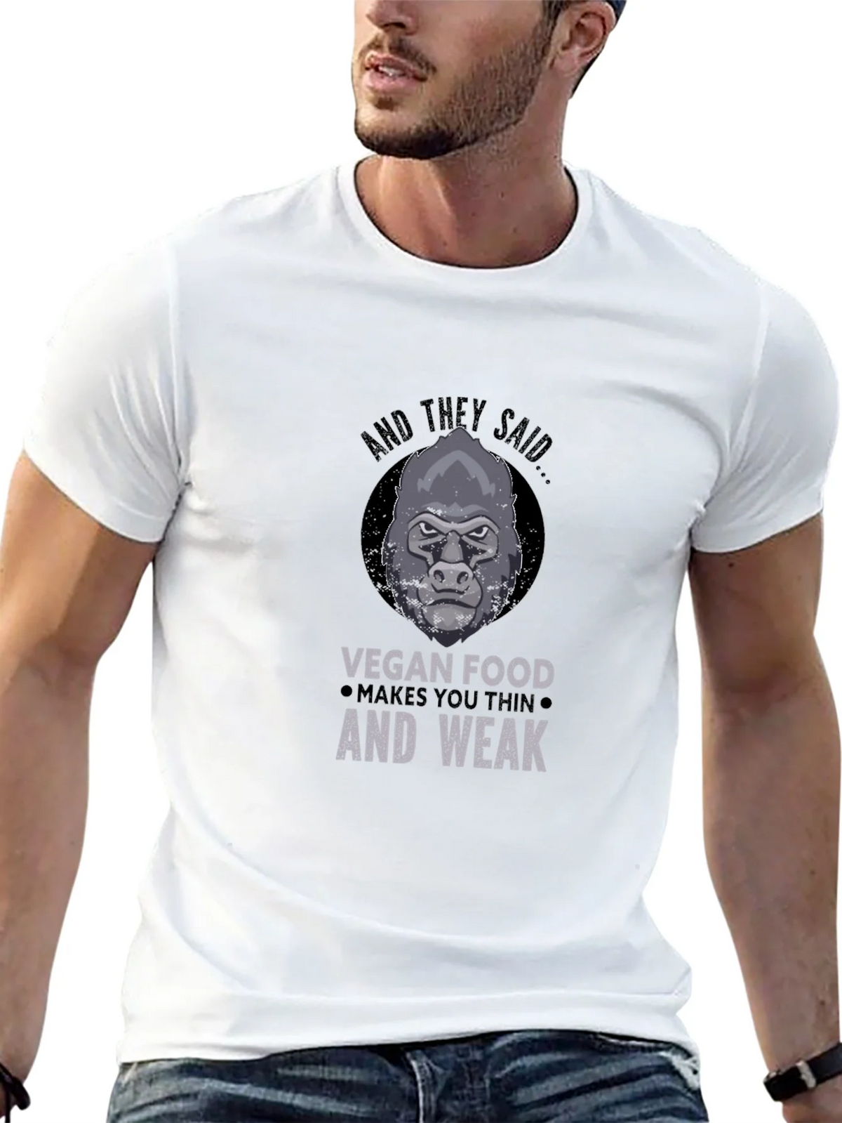 Vegan Gorilla T-Shirt: Strong Apparel product image 6