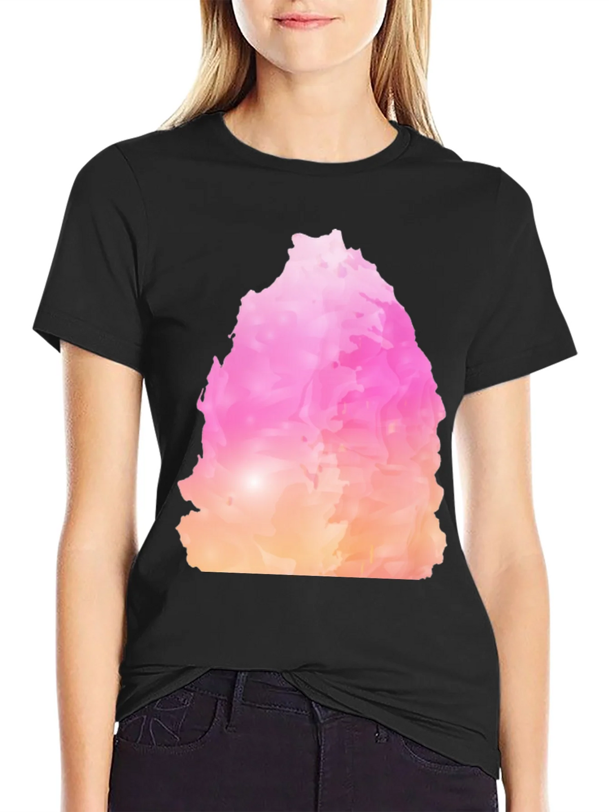 Abstract Colorful Graphic Print Crew Neck T-Shirt product image 2