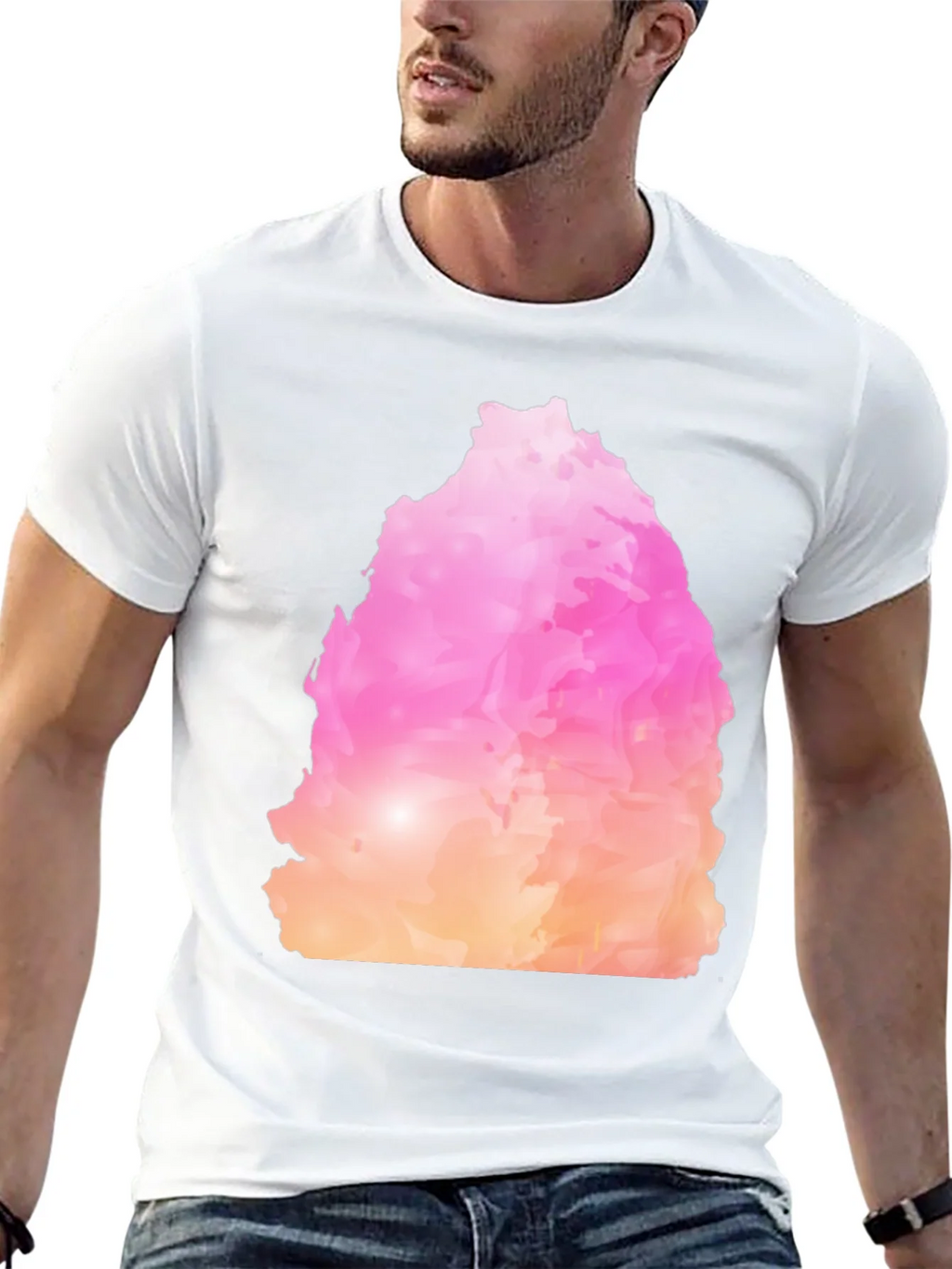 Abstract Colorful Graphic Print Crew Neck T-Shirt product image 12