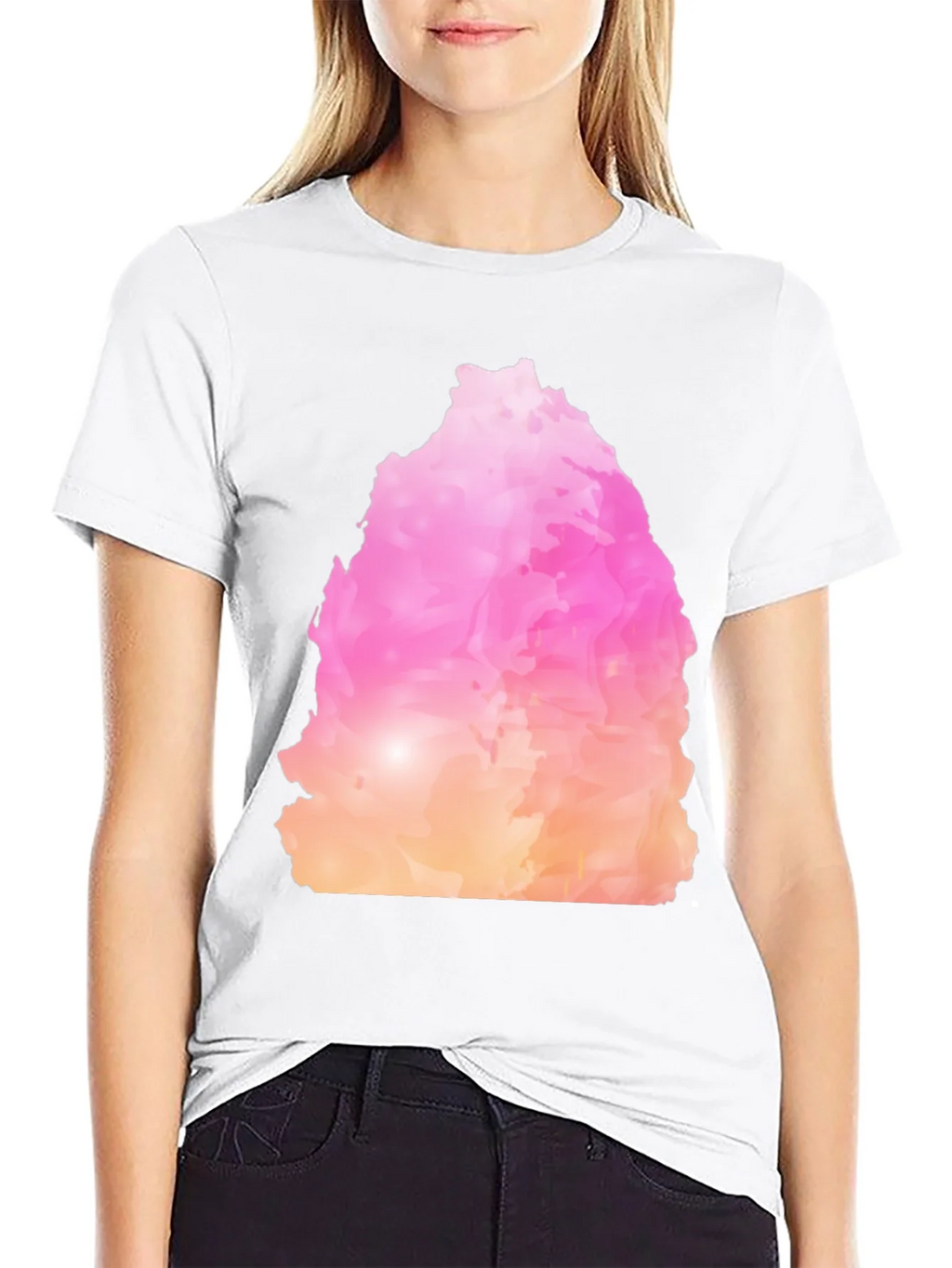 Abstract Colorful Graphic Print Crew Neck T-Shirt product image 8