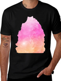 Abstract Colorful Graphic Print Crew Neck T-Shirt product image 1