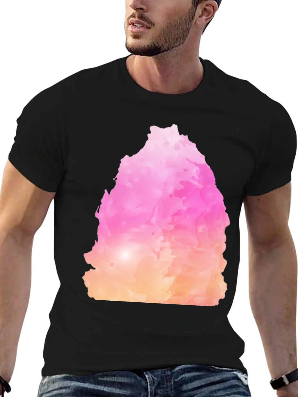Abstract Colorful Graphic Print Crew Neck T-Shirt product image 6