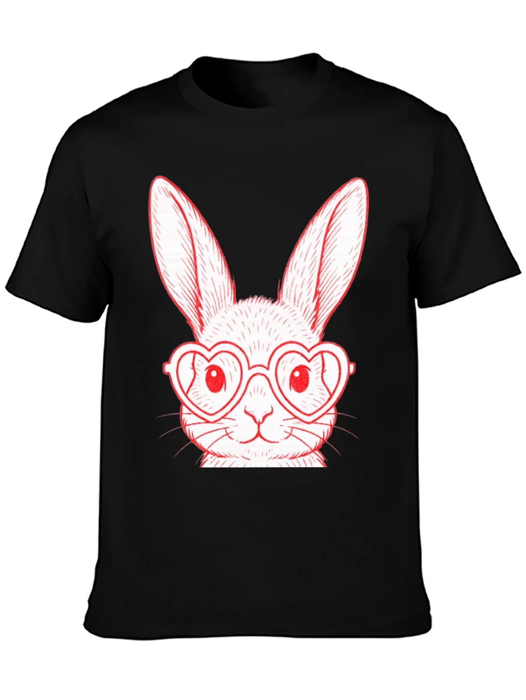 Bunny Heart Glasses T-Shirt product image 3
