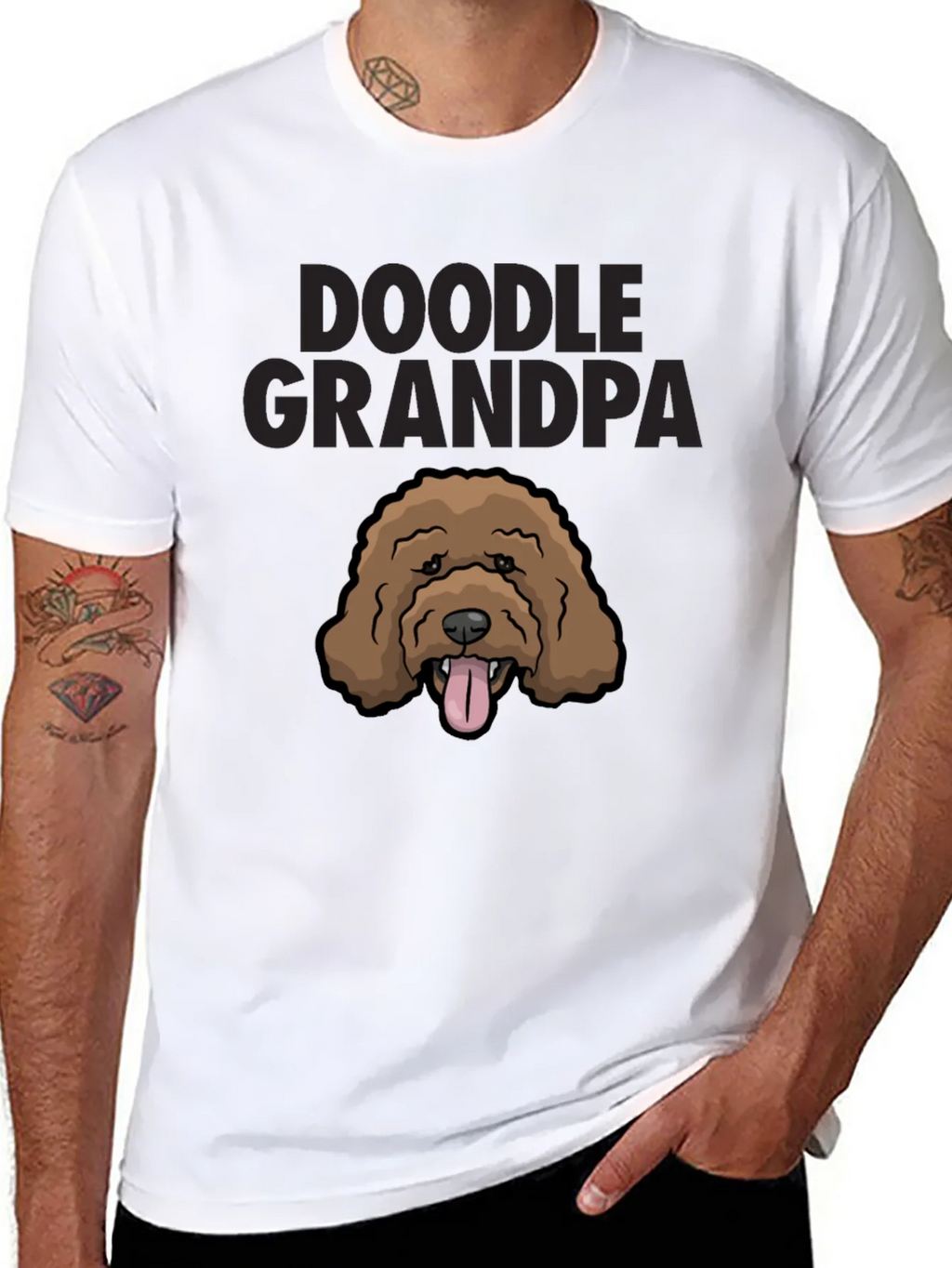 Doodle Grandpa T-Shirt - Cute Dog Lover Tee product image 7