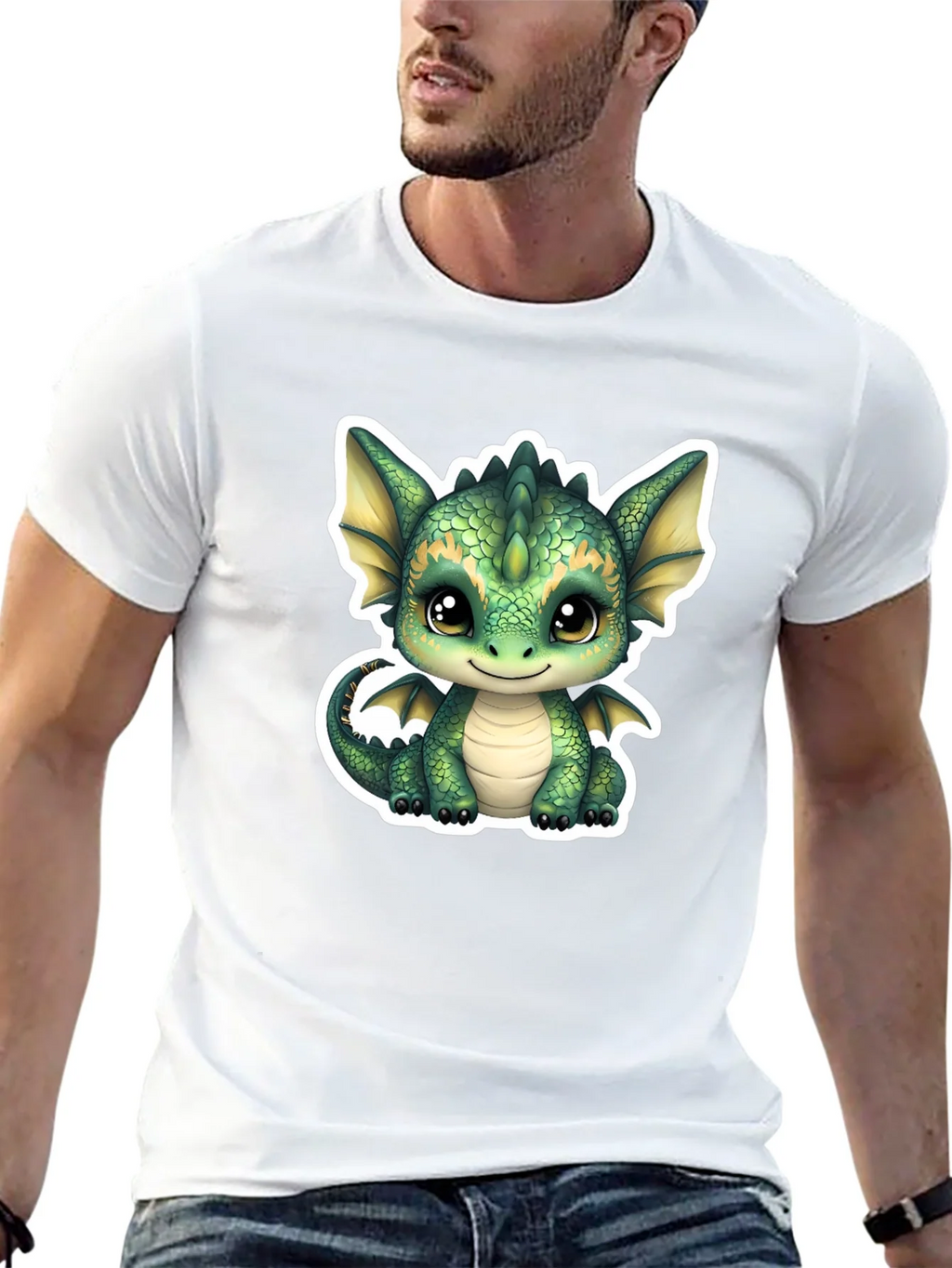 Cute Dragon Graphic Tee - Soft Black Cotton Shirt product image 12