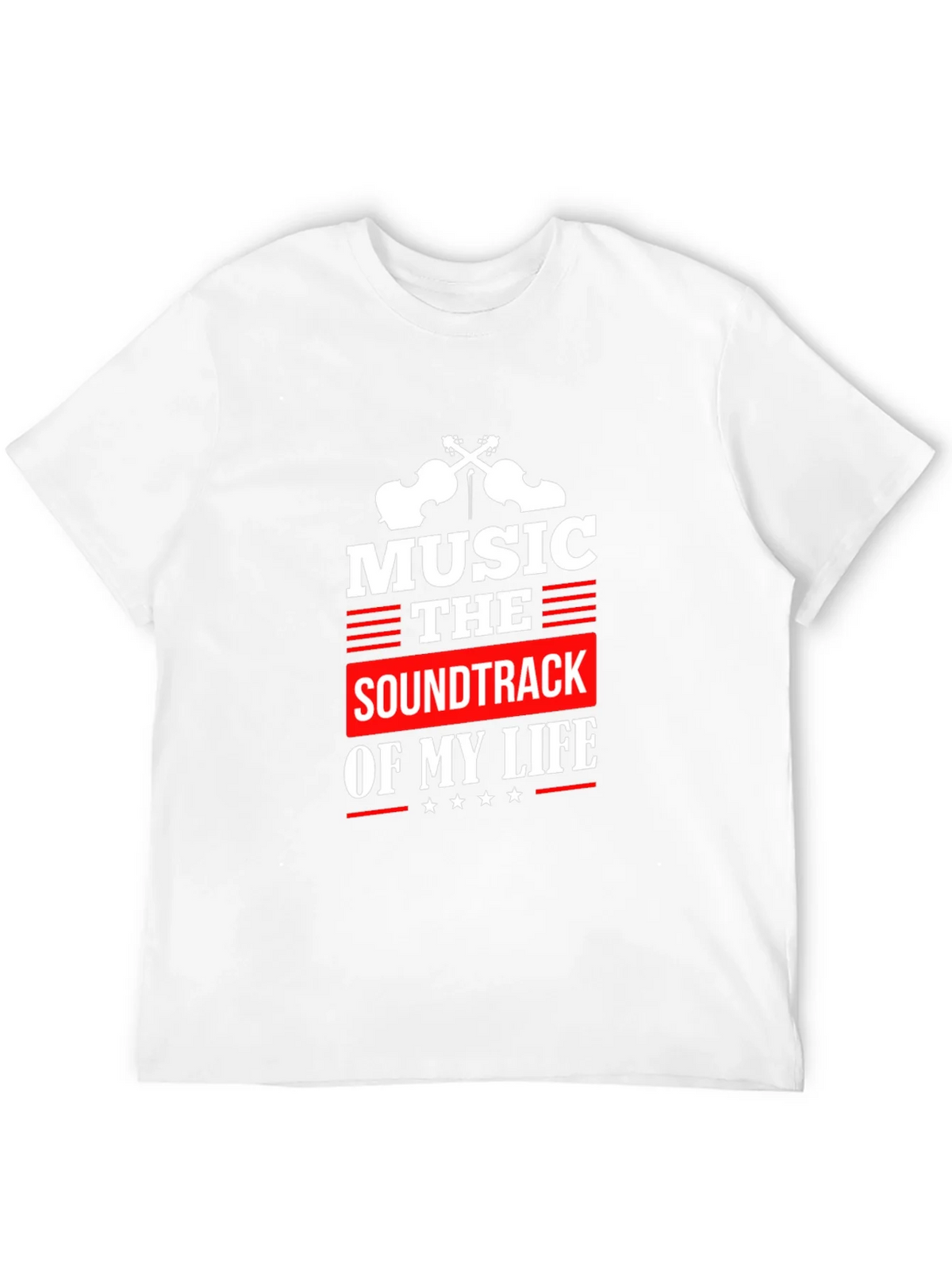 Music is the Soundtrack of My Life Black T-Shirt product image 11
