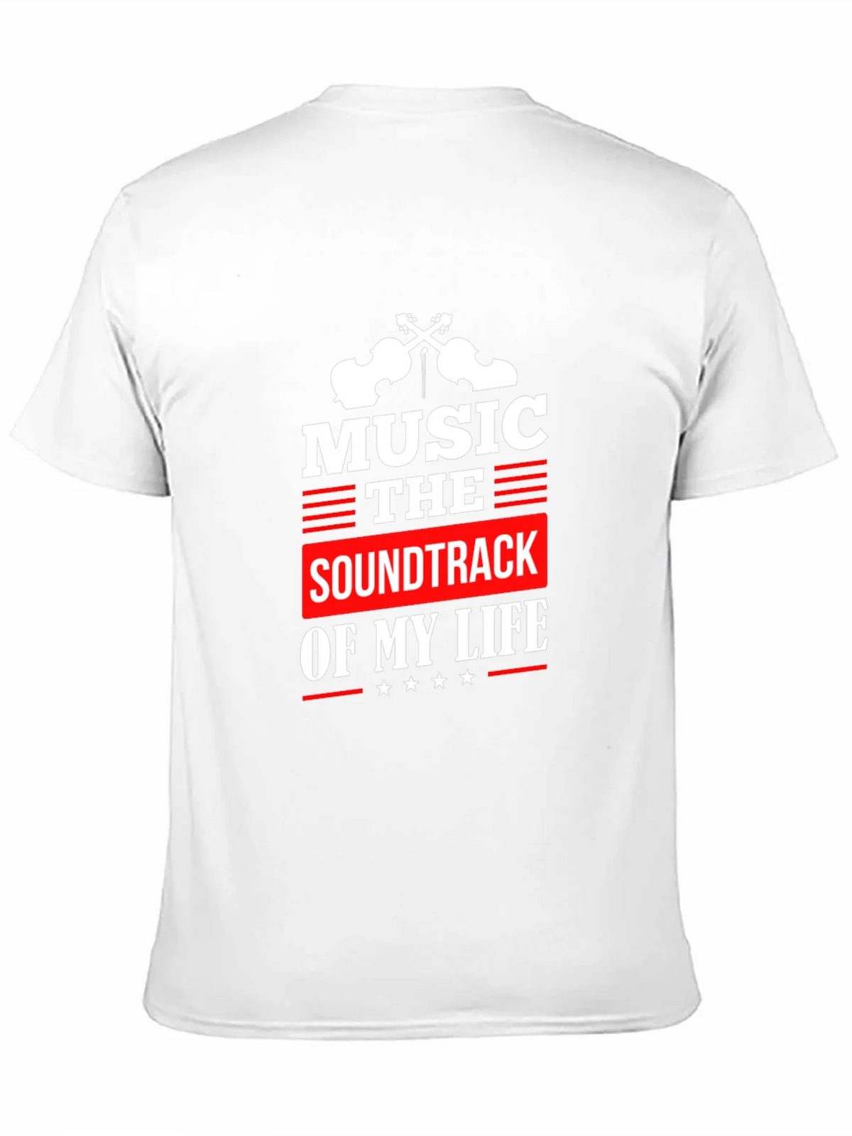 Music is the Soundtrack of My Life Black T-Shirt product image 10