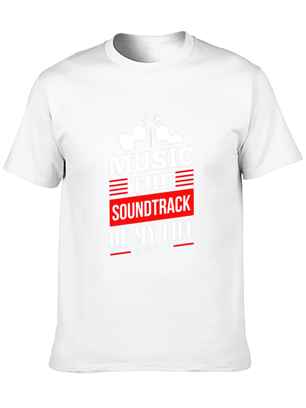 Music is the Soundtrack of My Life Black T-Shirt product image 9