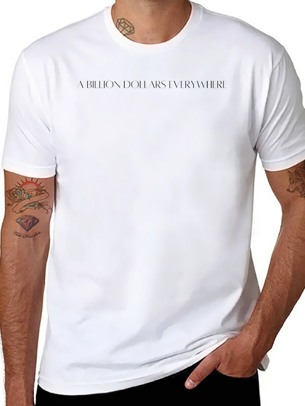 A Billion Dollars Everywhere Black T-Shirt product image 7
