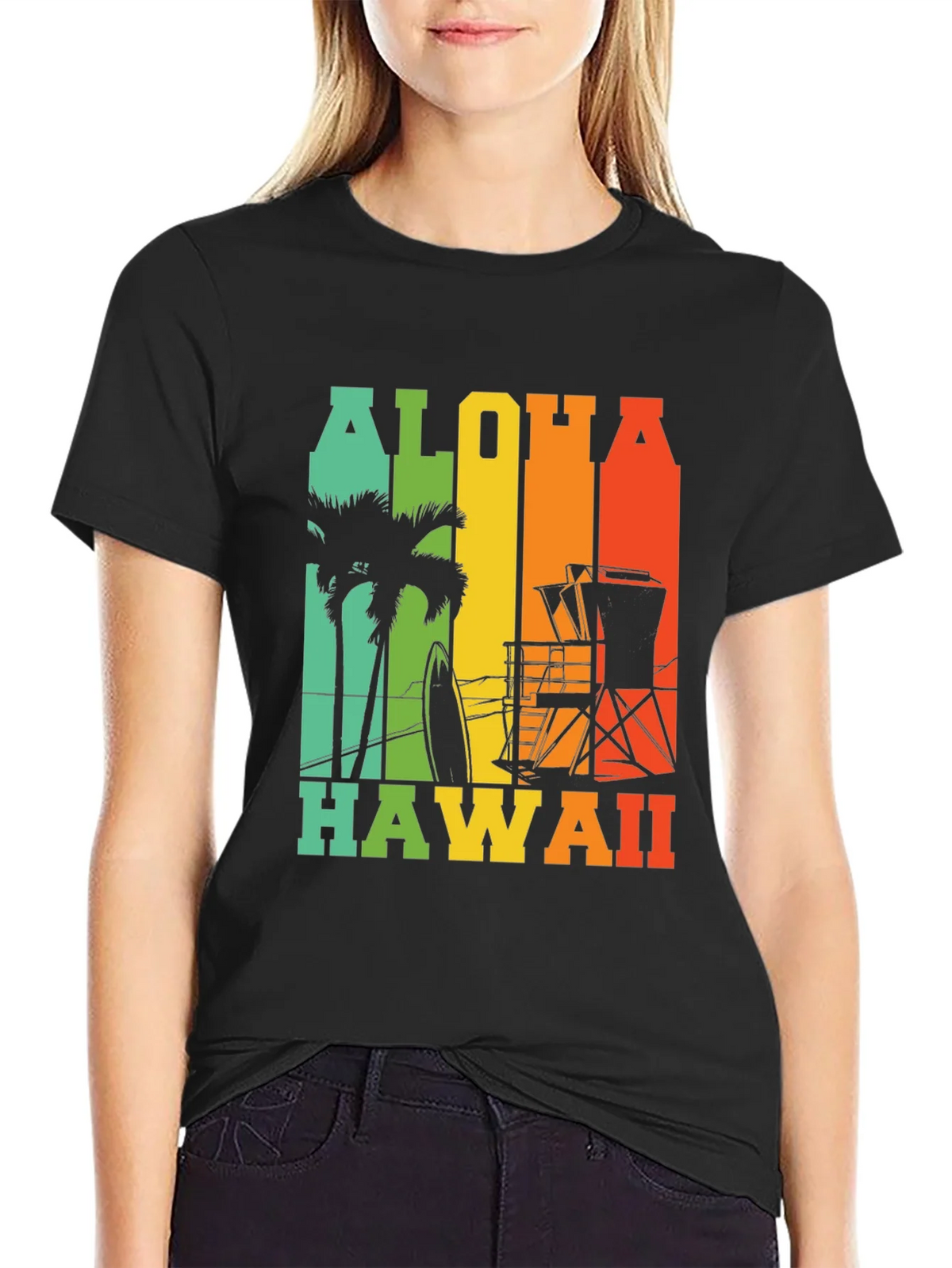 Aloha Hawaii Graphic Tee - Island Vibes product image 2