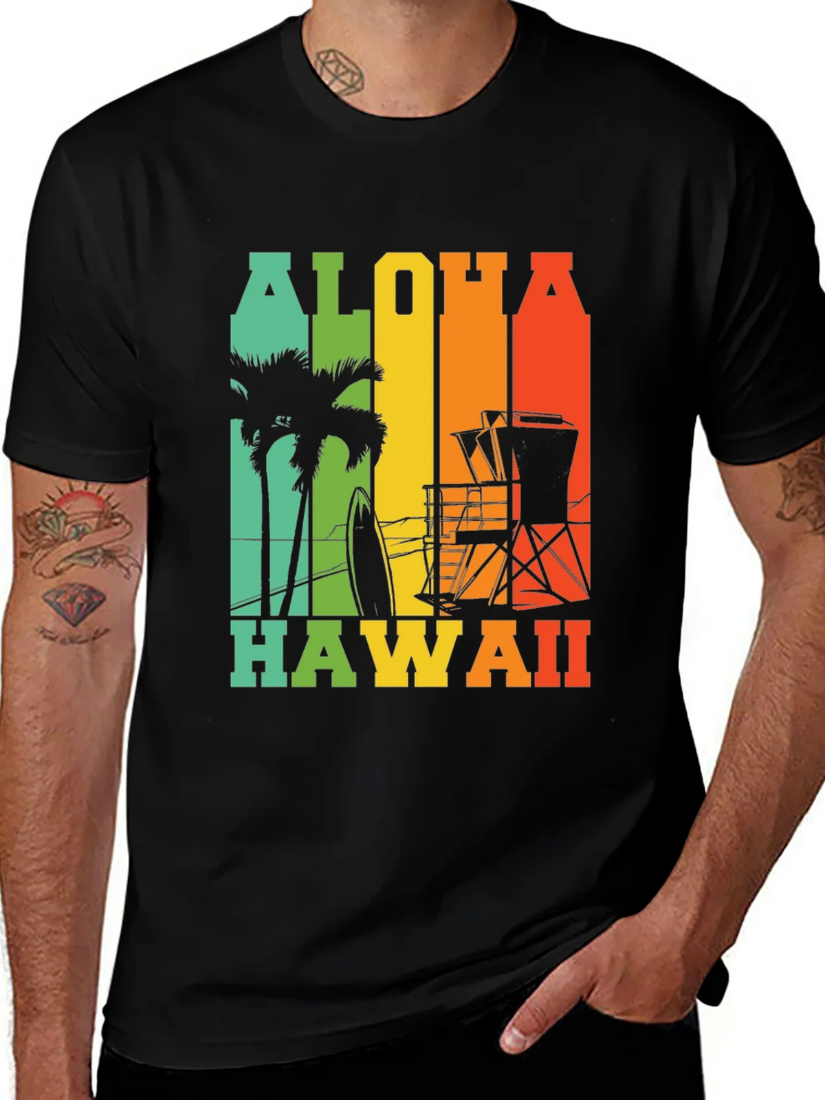 Aloha Hawaii Graphic Tee - Island Vibes product image 1