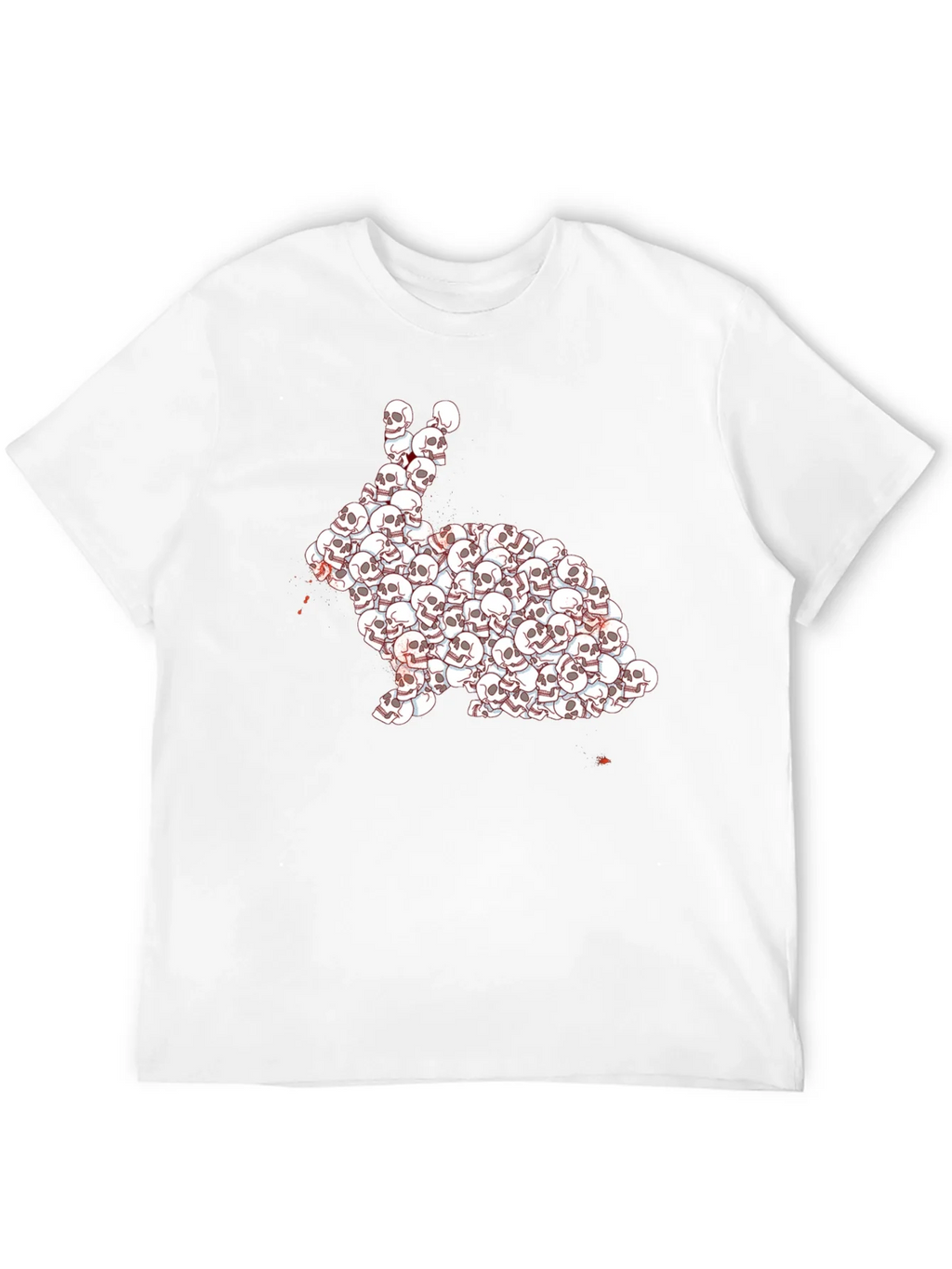 Skull Rabbit Graphic T-Shirt - Dark Humor Tee product image 11