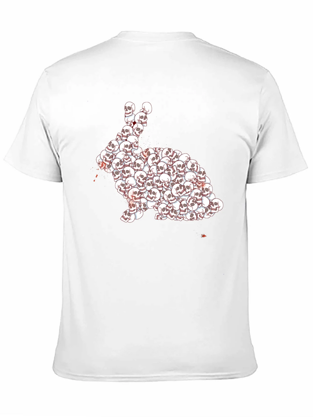 Skull Rabbit Graphic T-Shirt - Dark Humor Tee product image 10