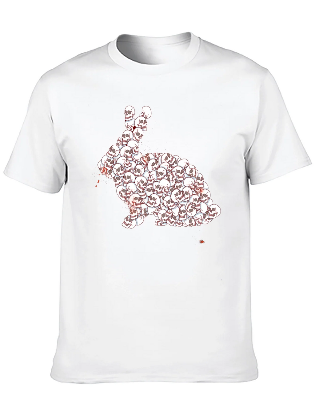 Skull Rabbit Graphic T-Shirt - Dark Humor Tee product image 9