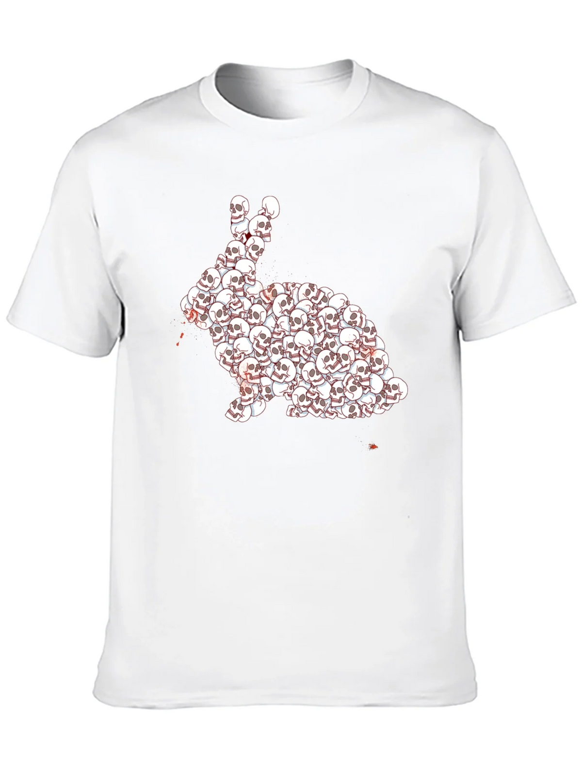 Skull Rabbit Graphic T-Shirt - Dark Humor Tee product image 9