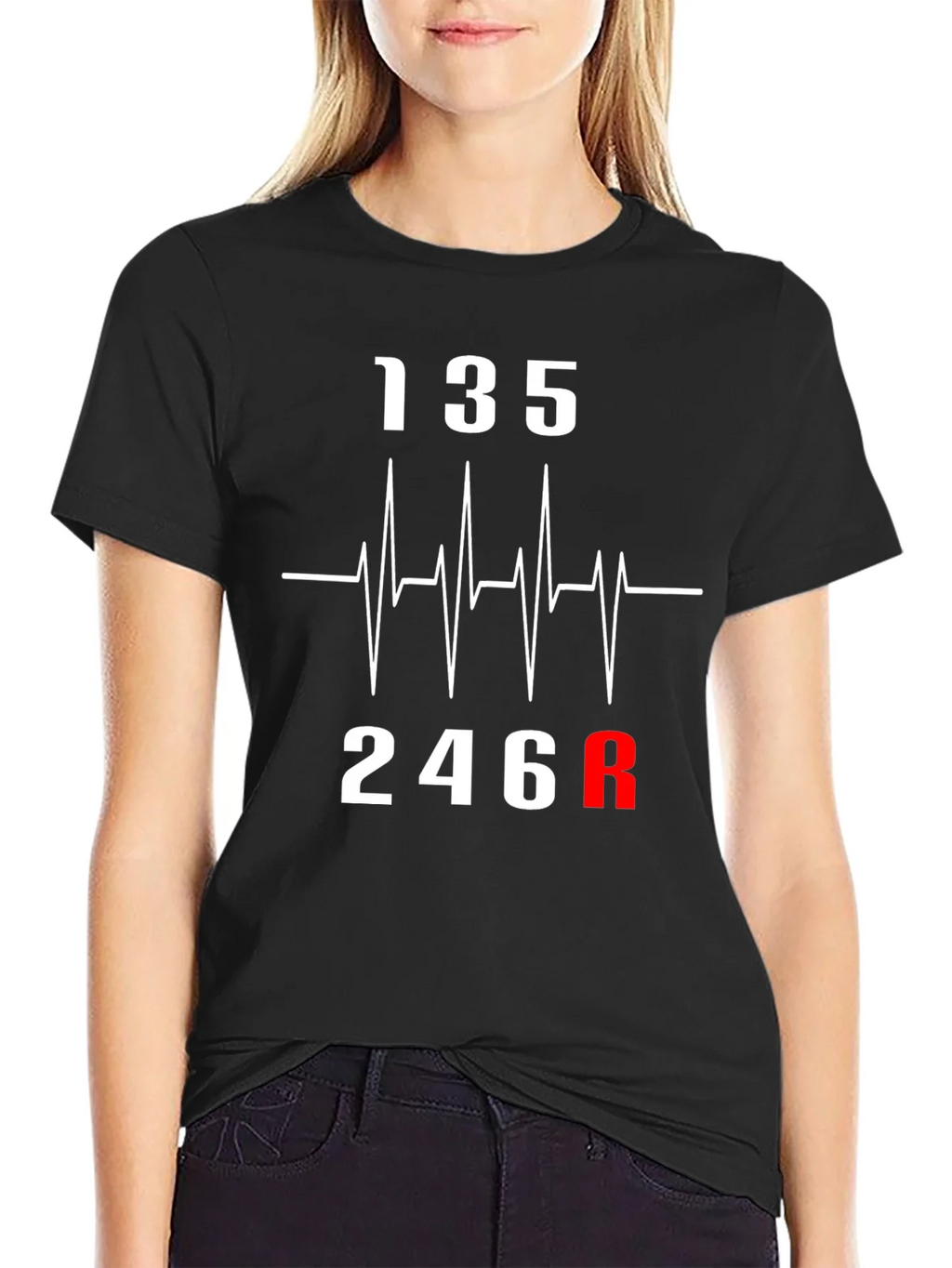 Heartbeat Gear Shift T-Shirt - Car Enthusiast Tee product image 2