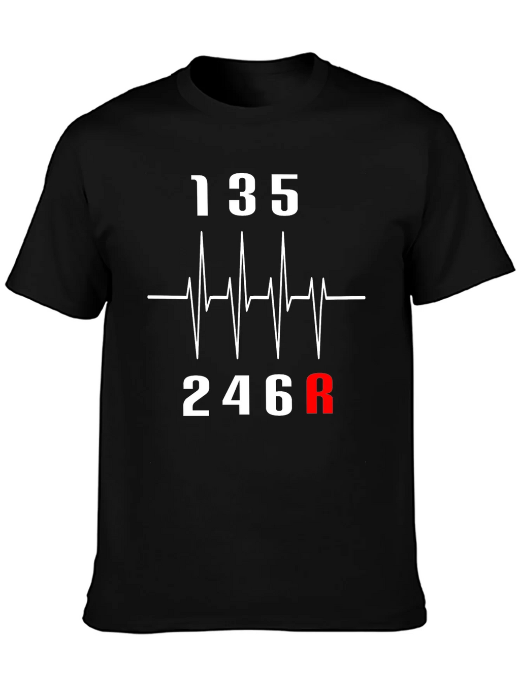Heartbeat Gear Shift T-Shirt - Car Enthusiast Tee product image 3