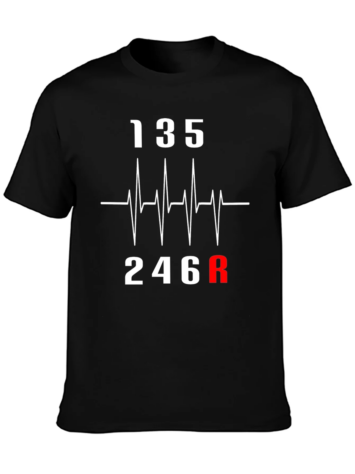 Heartbeat Gear Shift T-Shirt - Car Enthusiast Tee product image 3