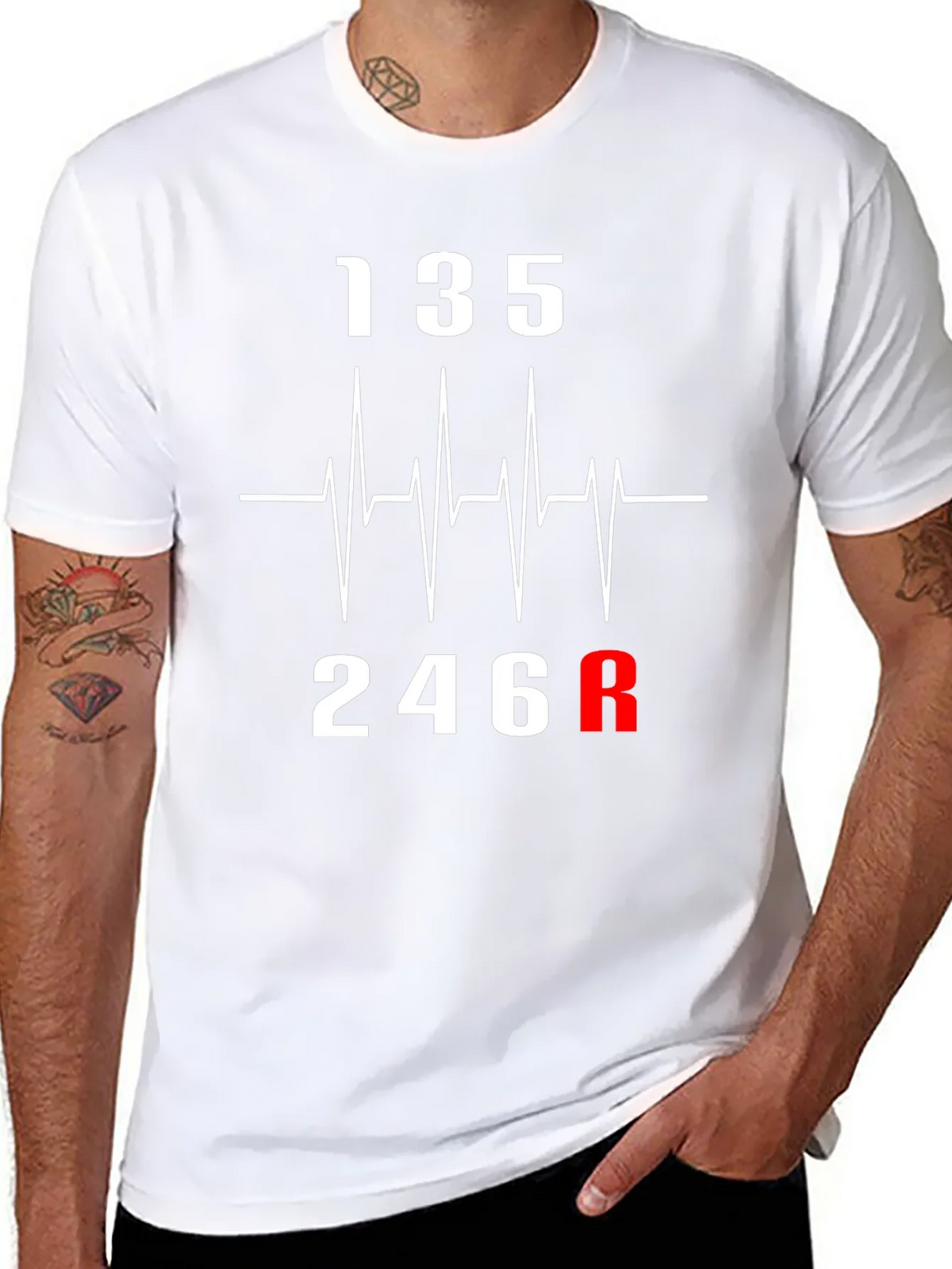 Heartbeat Gear Shift T-Shirt - Car Enthusiast Tee product image 7