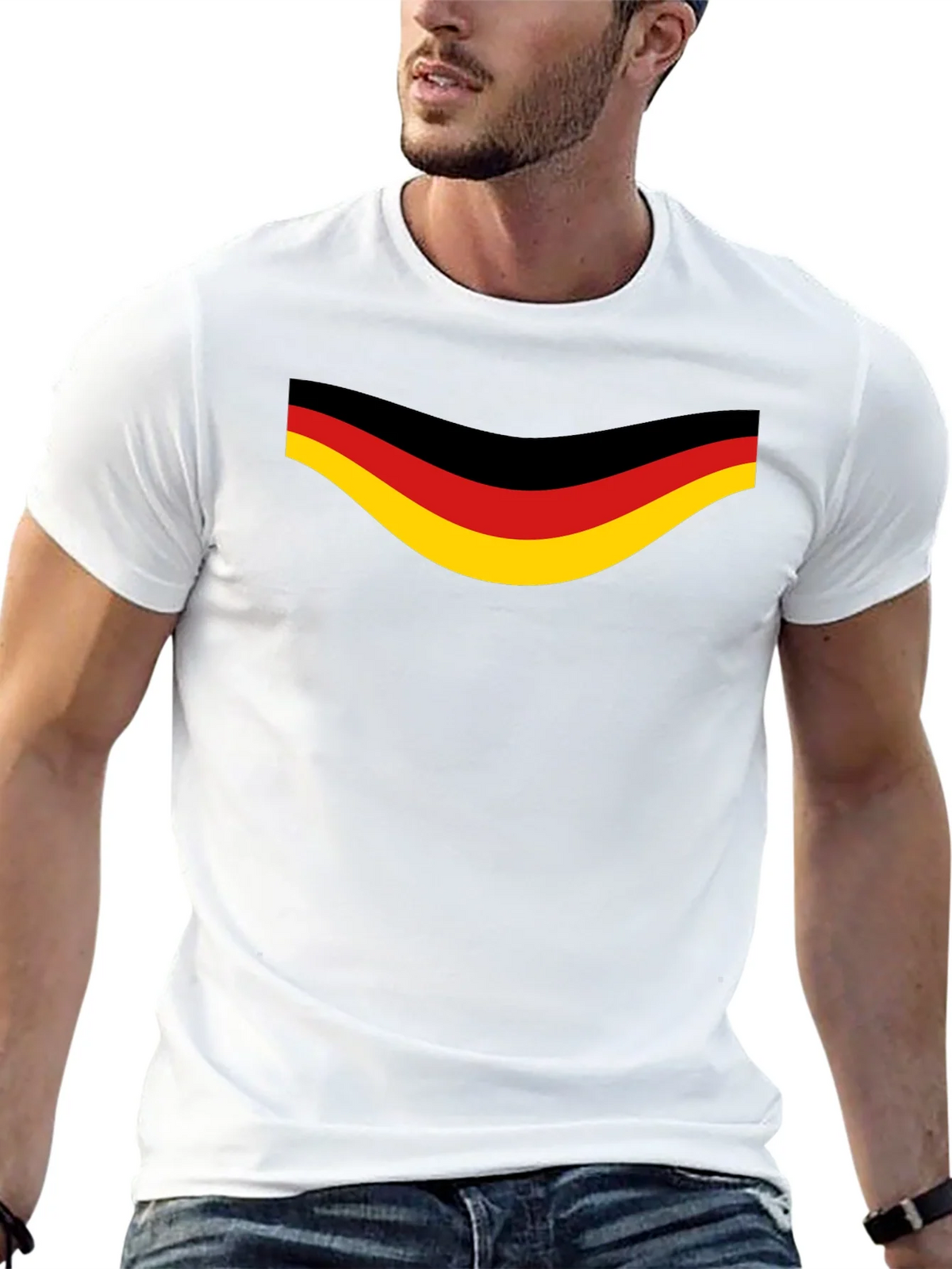 Germany Flag Graphic Black T-Shirt product image 12