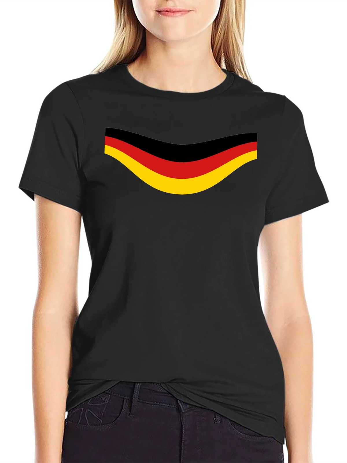 Germany Flag Graphic Black T-Shirt product image 2