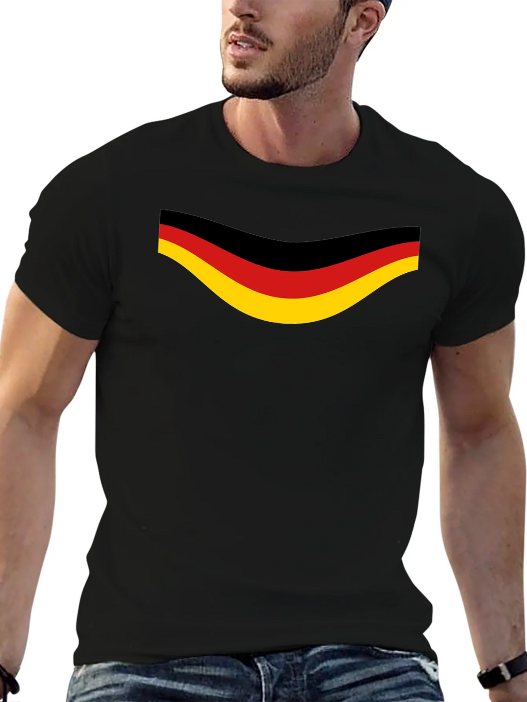 Germany Flag Graphic Black T-Shirt product image 6
