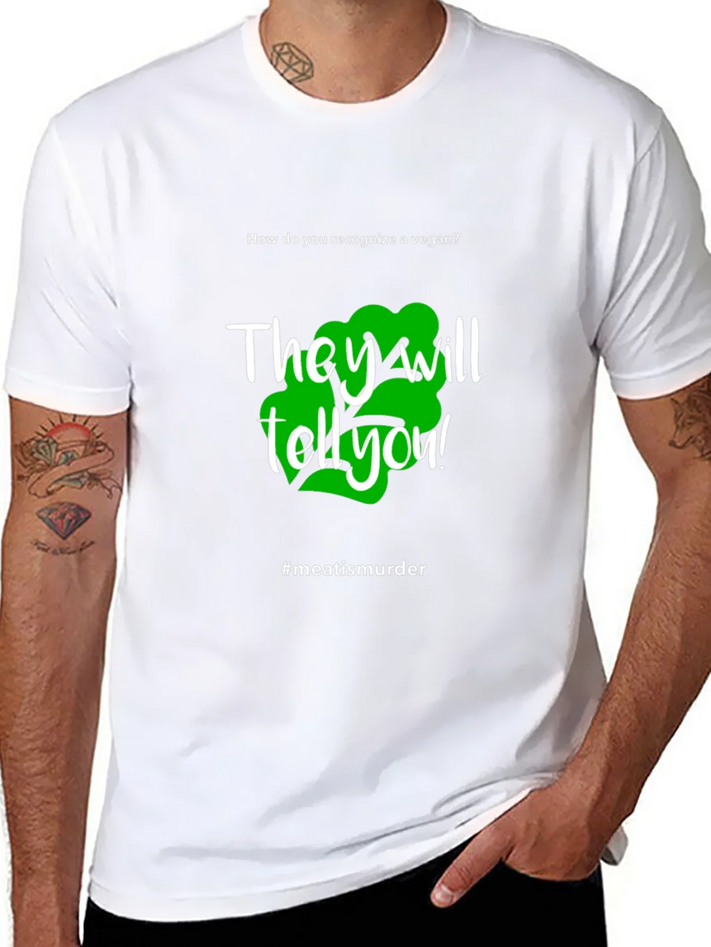 Vegan Statement T-Shirt - #meatisamurder product image 7
