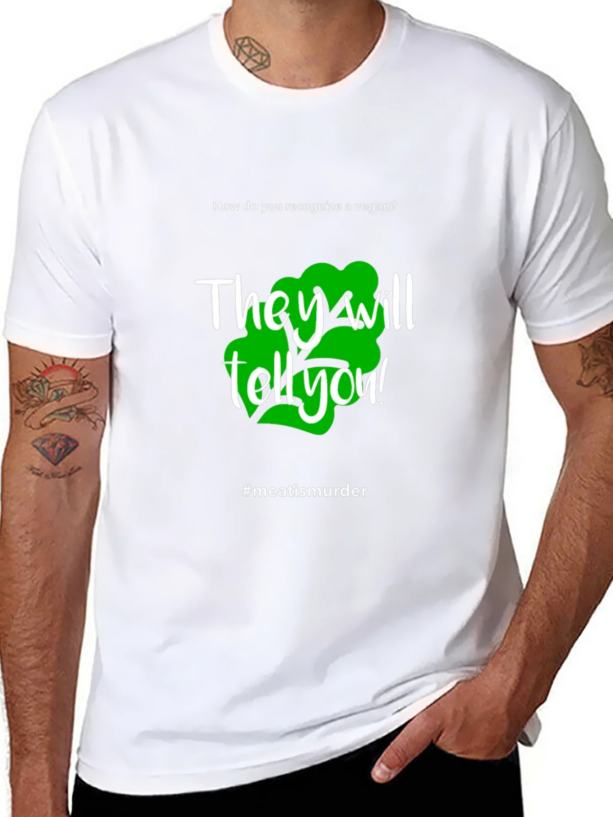 Vegan Statement T-Shirt - #meatisamurder product image 7