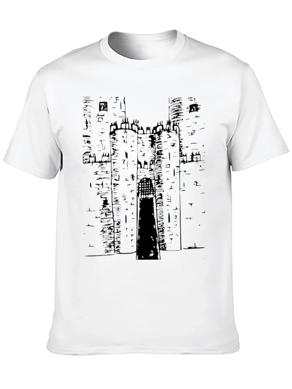 Castle Graphic Print Black T-Shirt product image 9