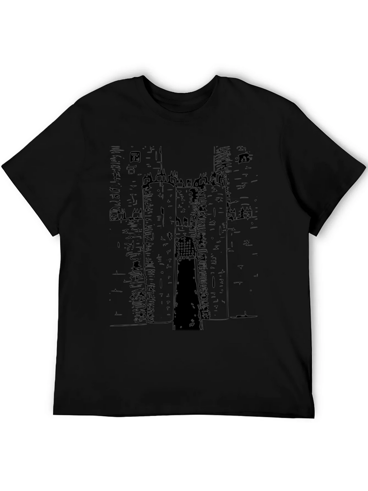 Castle Graphic Print Black T-Shirt product image 5