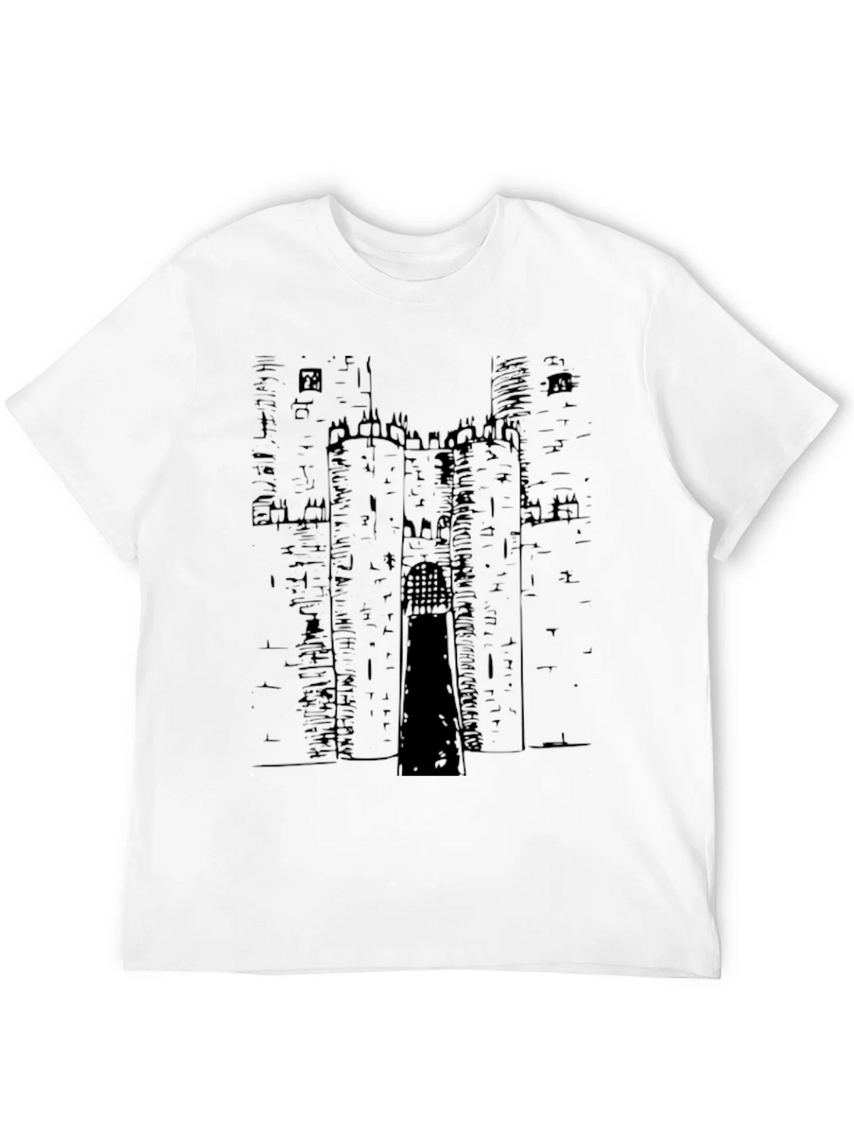 Castle Graphic Print Black T-Shirt product image 11