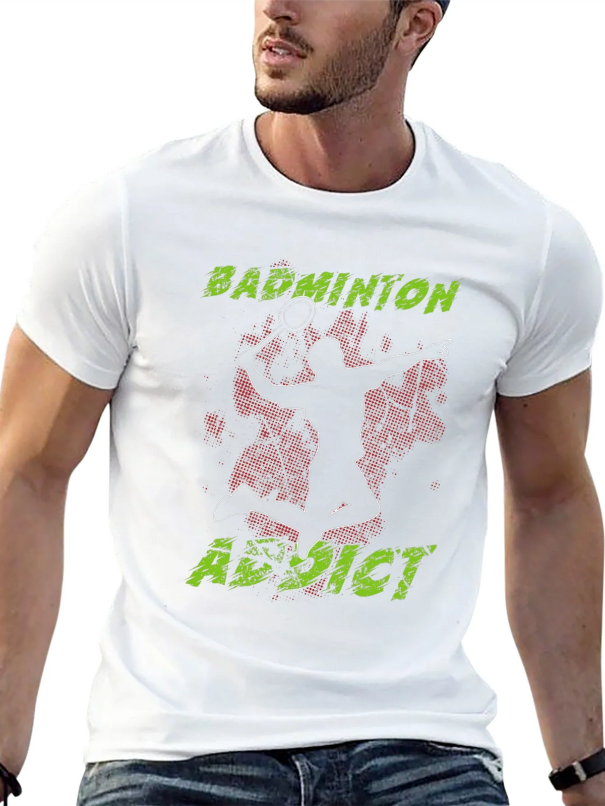 Badminton Addict Graphic Tee - Black product image 12