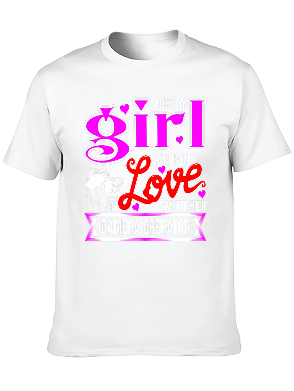 Girl In Love With Camera Operator Black T-Shirt product image 9
