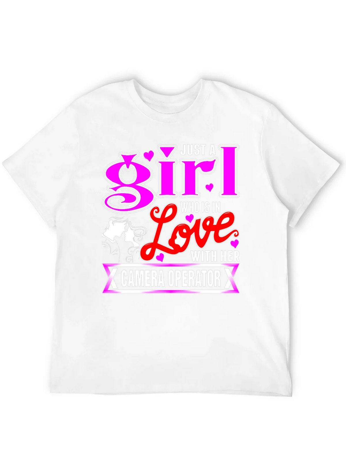 Girl In Love With Camera Operator Black T-Shirt product image 11