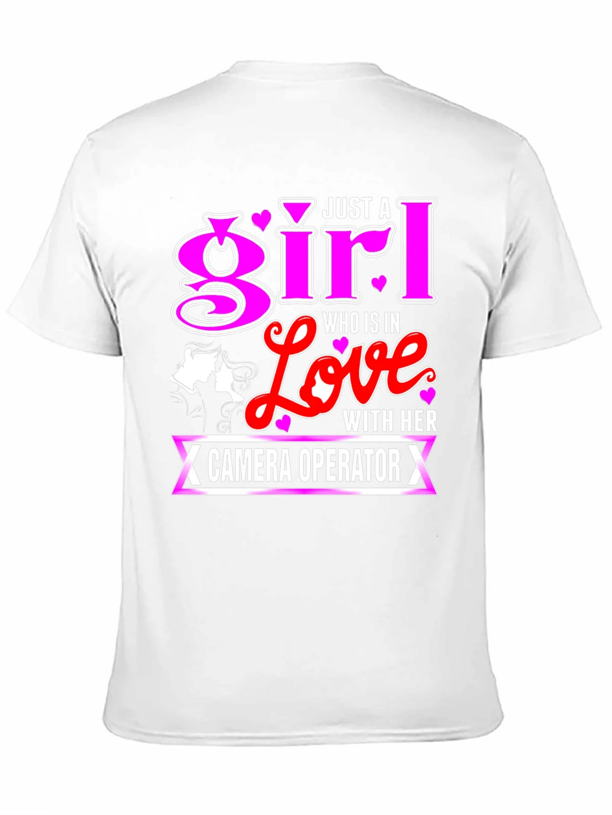 Girl In Love With Camera Operator Black T-Shirt product image 10