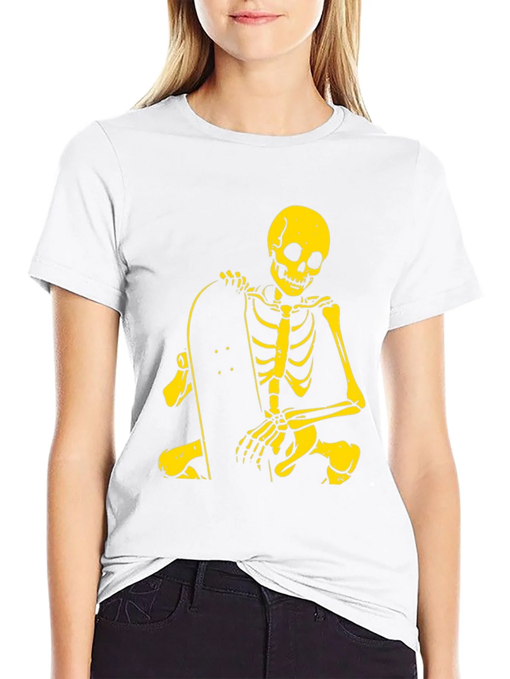 Skeleton Skateboarder Graphic Tee - Cool & Edgy product image 8