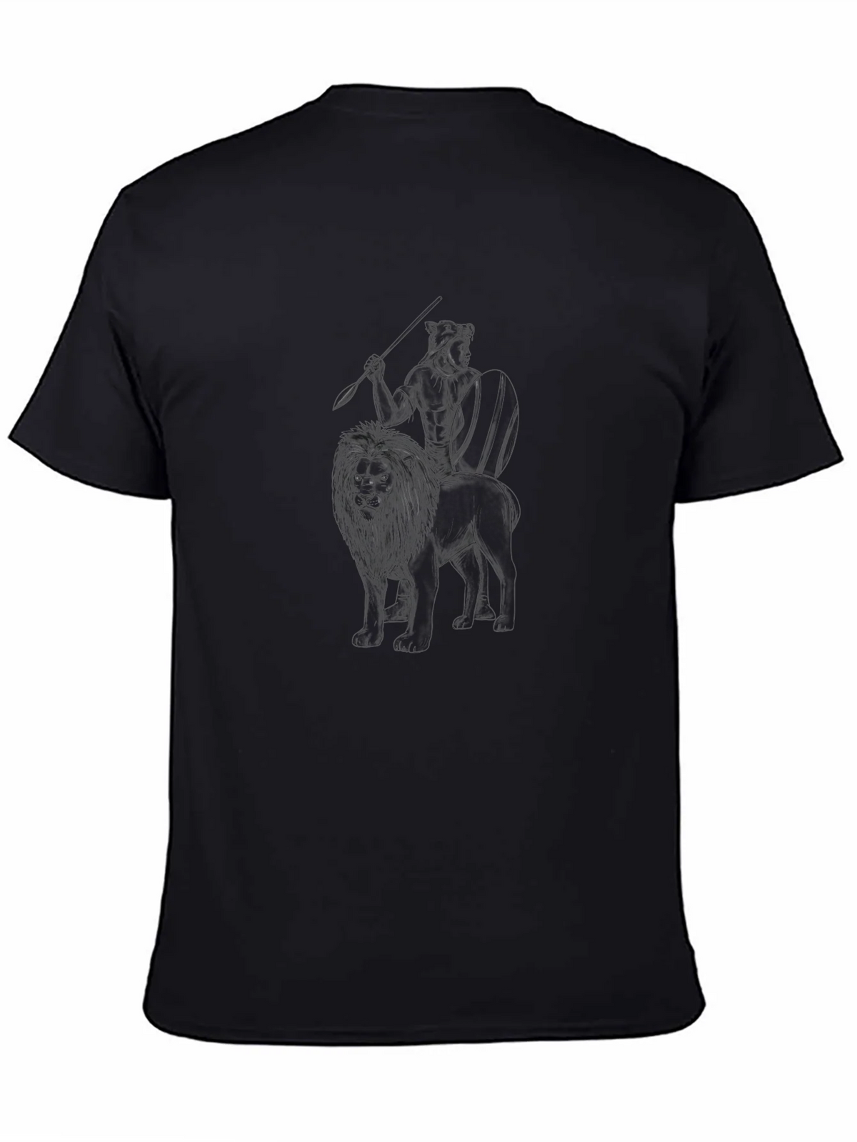 Lion Rider Black Graphic Tee product image 4