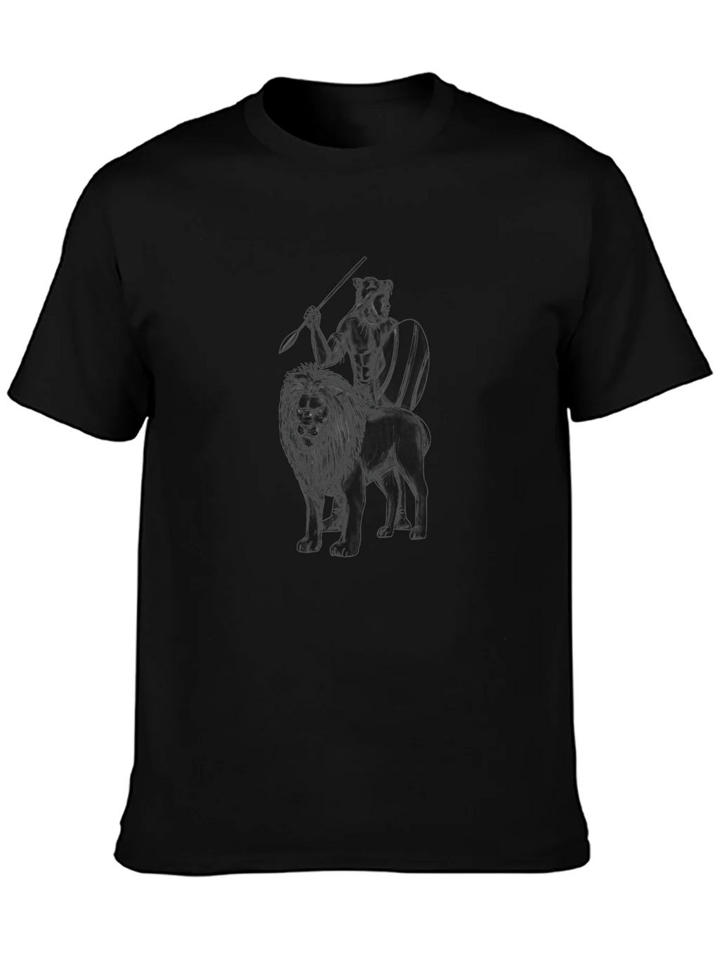 Lion Rider Black Graphic Tee product image 3