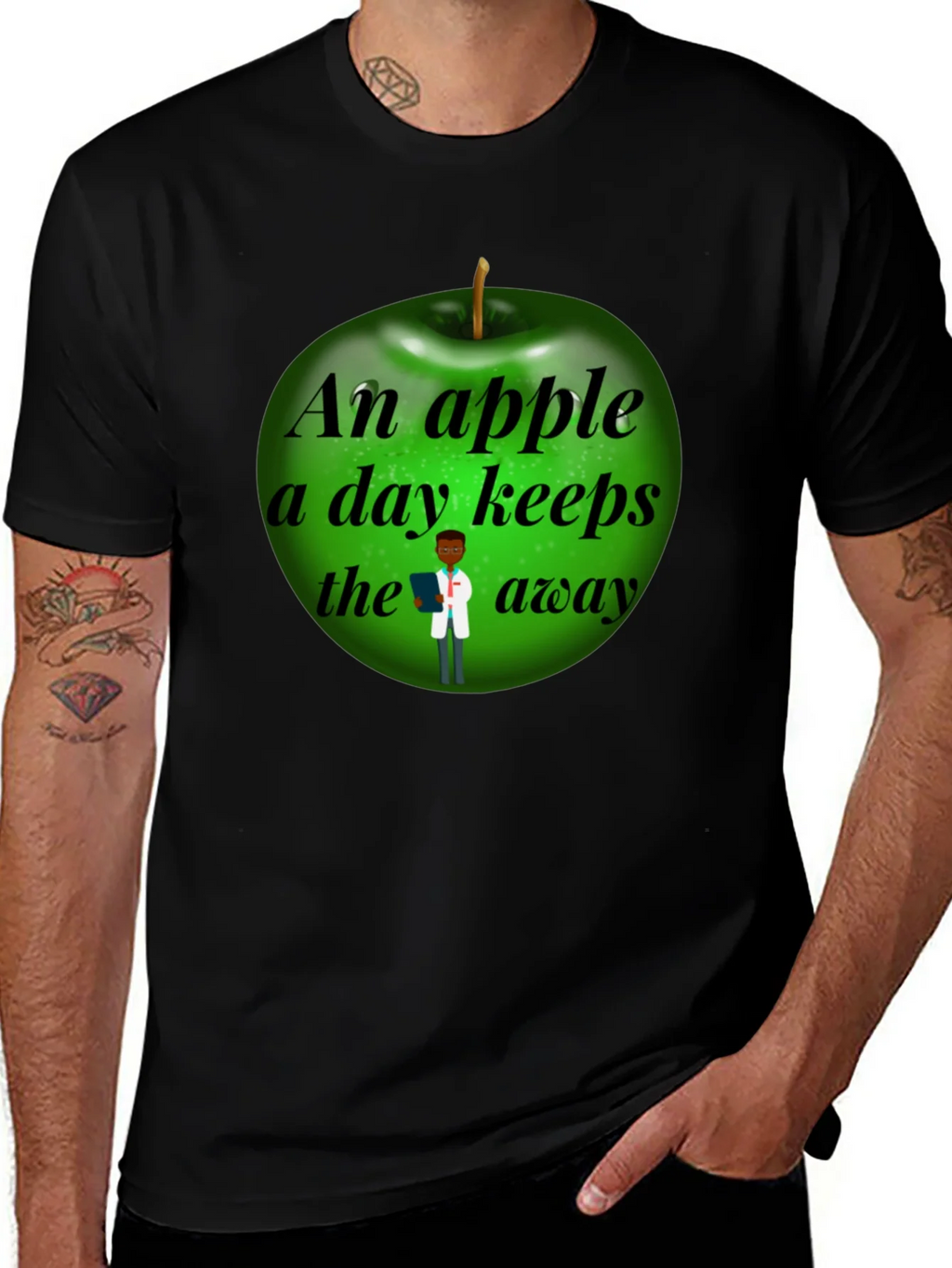 Funny Apple a Day Doctor T-Shirt product image 1