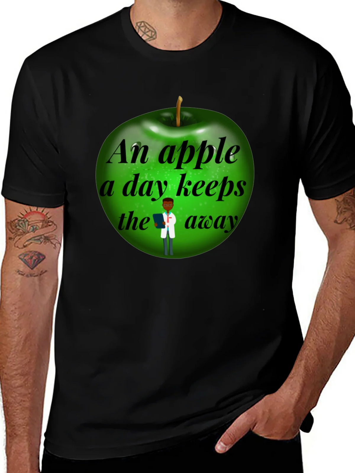 Funny Apple a Day Doctor T-Shirt product image 1