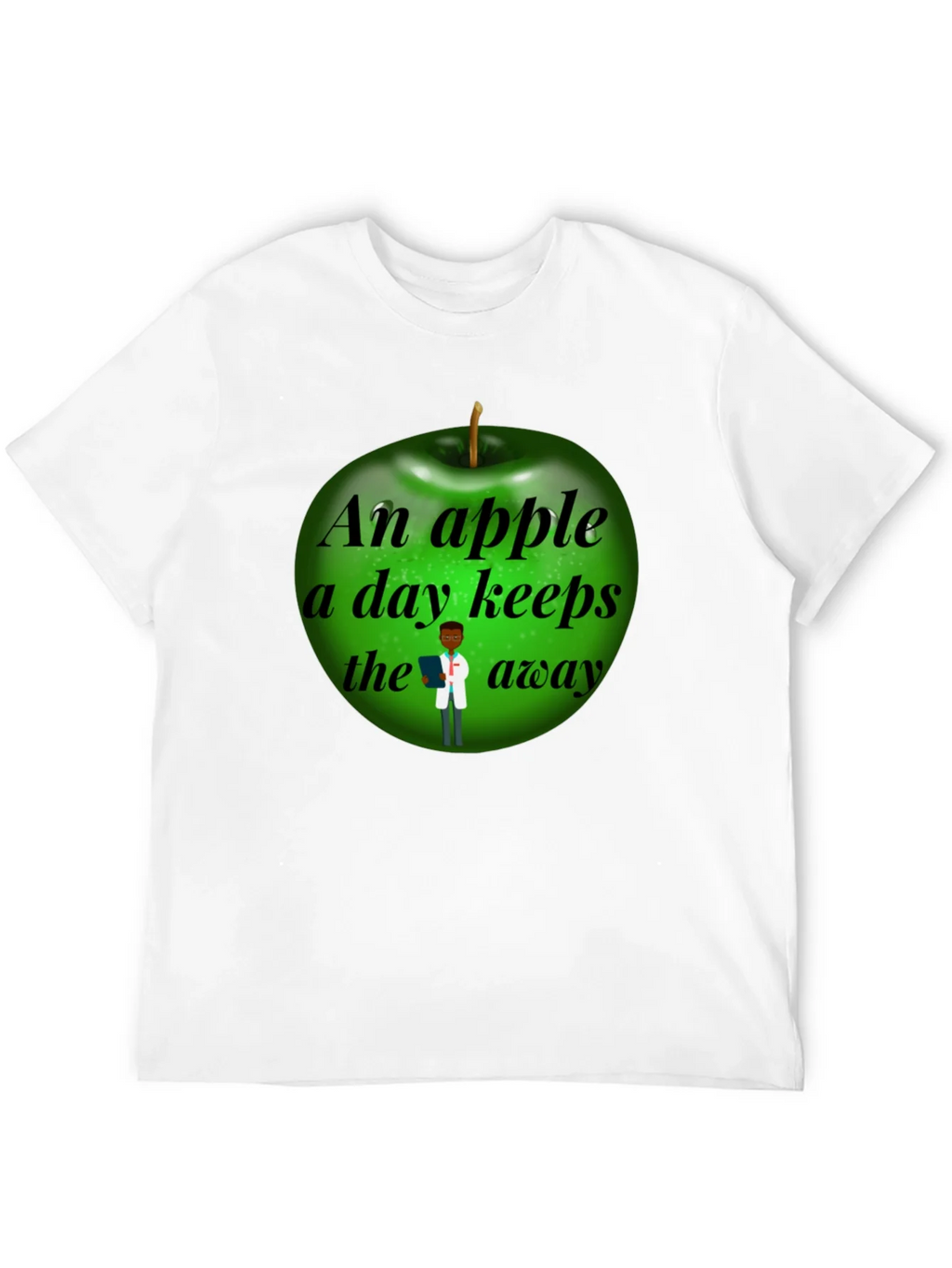 Funny Apple a Day Doctor T-Shirt product image 11