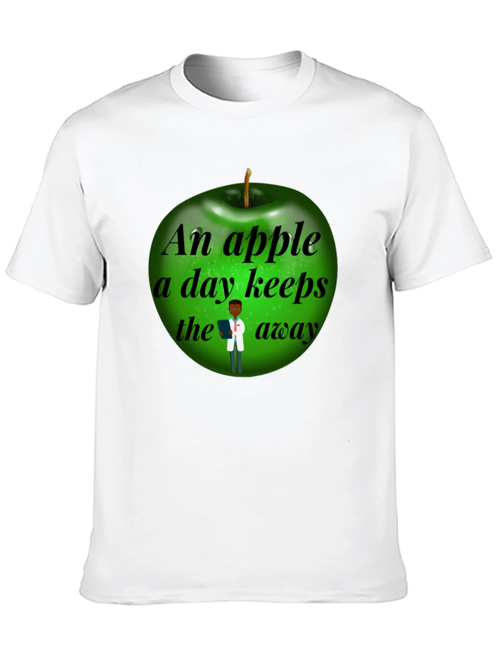 Funny Apple a Day Doctor T-Shirt product image 9