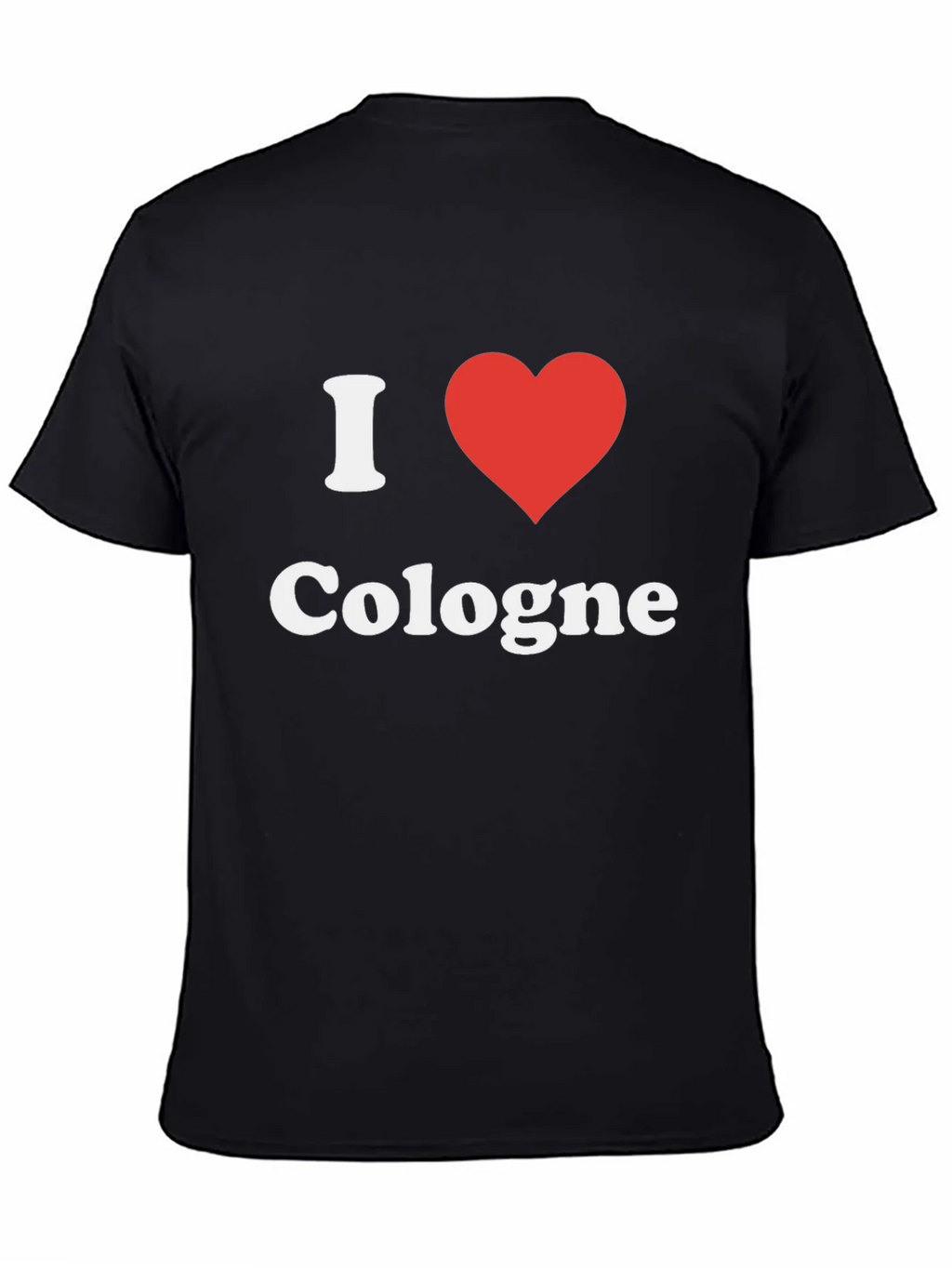 I Heart Cologne T-Shirt - Black Graphic Tee product image 4