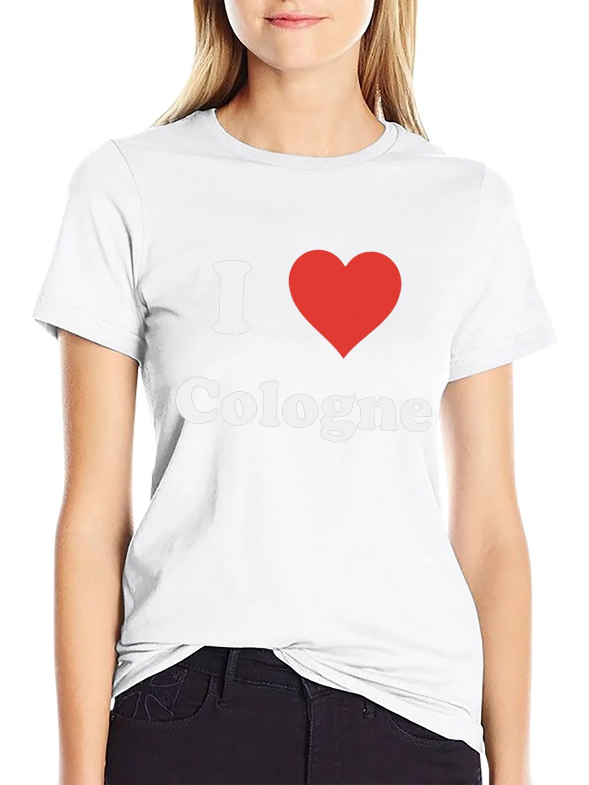 I Heart Cologne T-Shirt - Black Graphic Tee product image 8