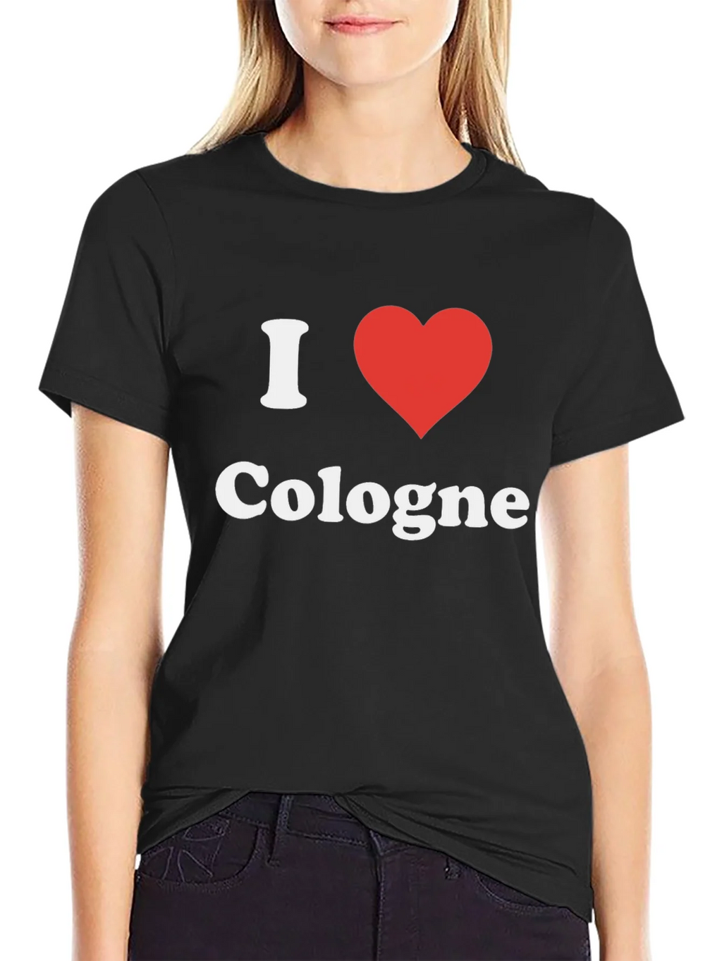 I Heart Cologne T-Shirt - Black Graphic Tee product image 2