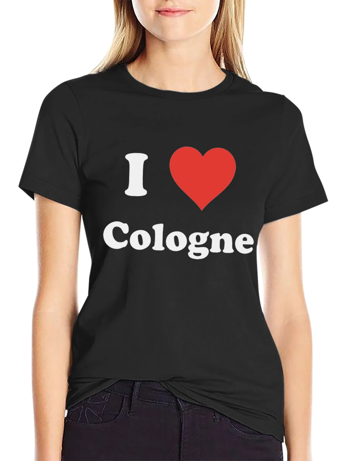 I Heart Cologne T-Shirt - Black Graphic Tee product image 2