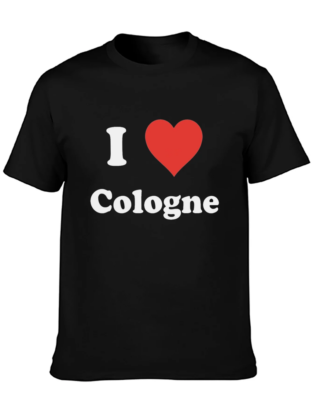I Heart Cologne T-Shirt - Black Graphic Tee product image 3