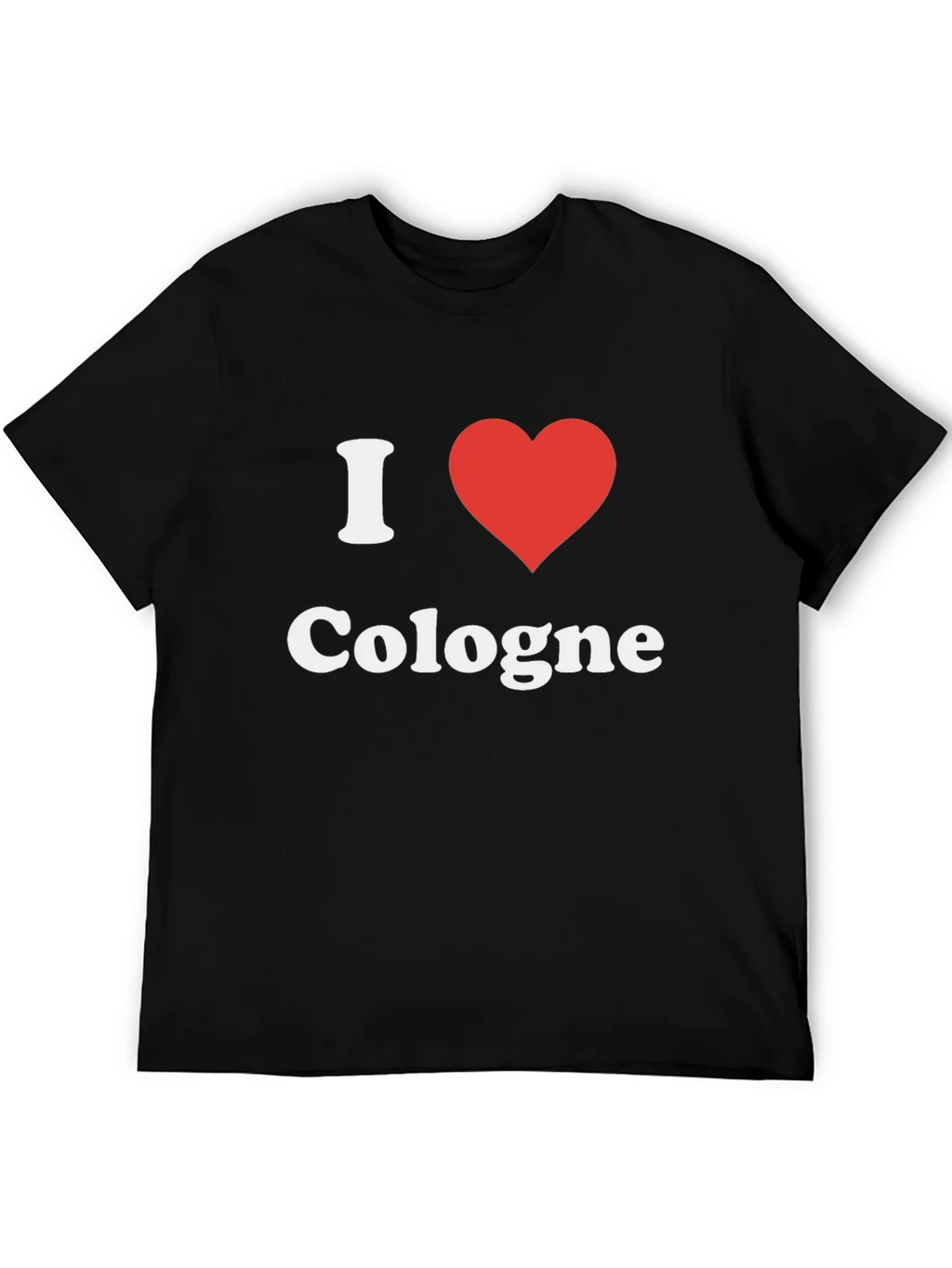 I Heart Cologne T-Shirt - Black Graphic Tee product image 5